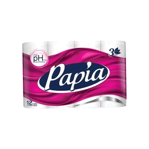 Туалетний папір Papia 3 шари 12 рулонів (8690536010035) зображення 1