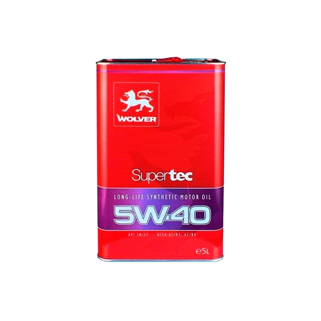 Моторное масло Wolver Supertec 5W-40, API SN/CF 5л (4260360943935) - изображение 1
