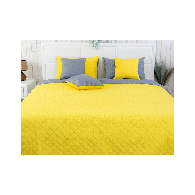 Покривало Руно мікрофайбер Yellow Grey 150x212 см (360.52У_Yellow Grey) - зображення 3