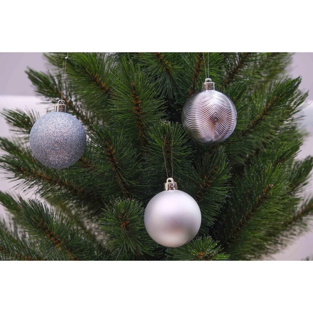 Ялинкова іграшка Chomik кульки 6 шт, 6 см, мікс блакитних (5900779840621_2) - picture 2