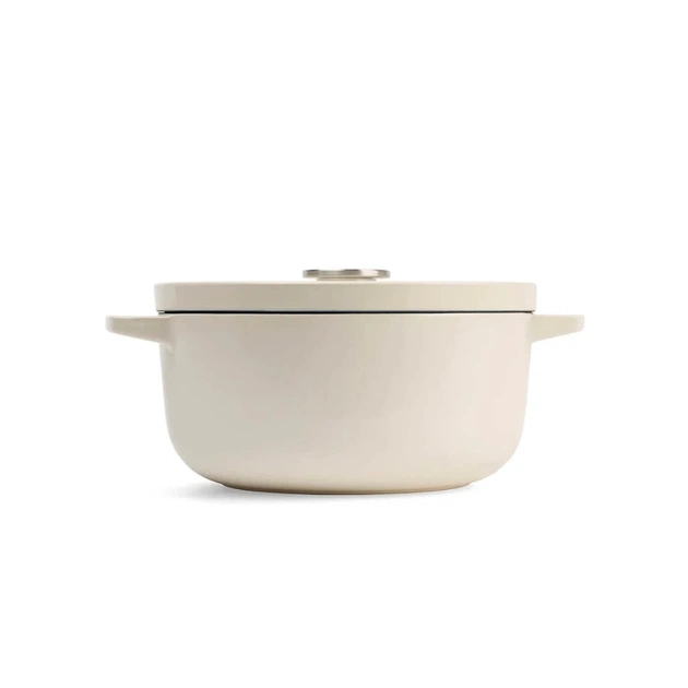 Каструля KitchenAid чавунна з кришкою 3,3 л Мигдалевий крем (CC006056-001) - picture 2
