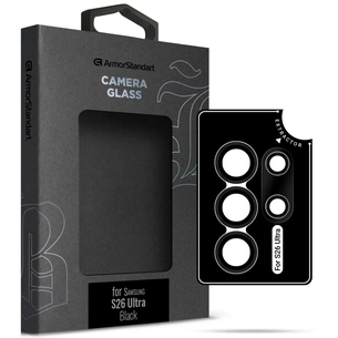 Скло захисне Armorstandart Supreme BI camera Samsung S26 Ultra Black (ARM90425) зображення 1
