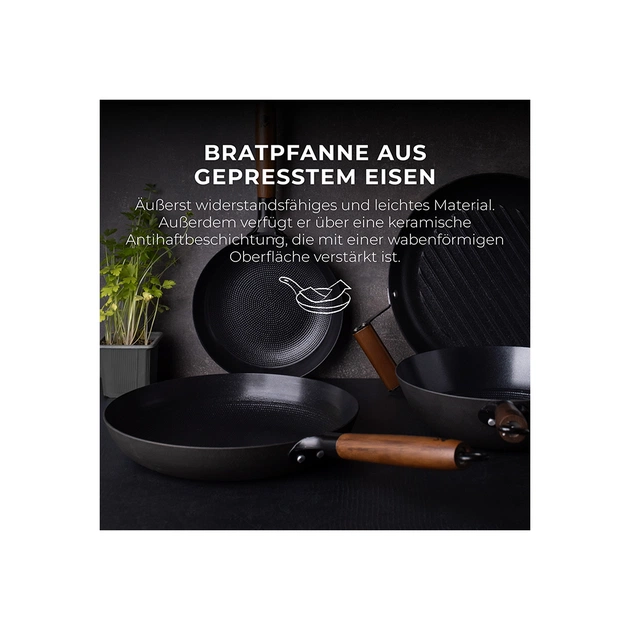 Набір сковорідок MasterPro Odin, 20/24 см чавун (BGKIT-0083) - picture 7