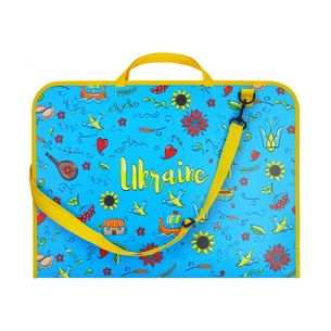 Папка - портфель Maxi А3 пластиковий на липучці "Vyshyvanka" (MX30003-06) зображення 1