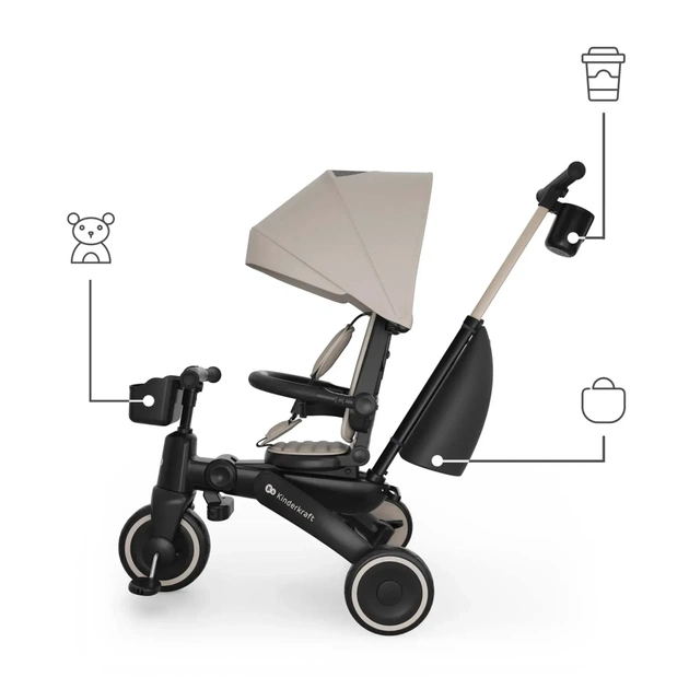 Дитячий велосипед Kinderkraft Jazz 3 Beige (KRJAZZ03BEG0000) (5902533929986) - зображення 10