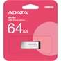 USB флеш накопичувач ADATA 64GB UR350 Silver-Black USB 3.2 (UR350-64G-RSR/BK) - зменшене зображення 5