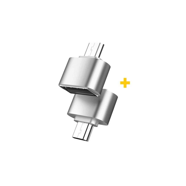 Переходник OTG USB 2.0 AF to USB-C silver XoKo (XK-AC035-SL2) - изображение 1