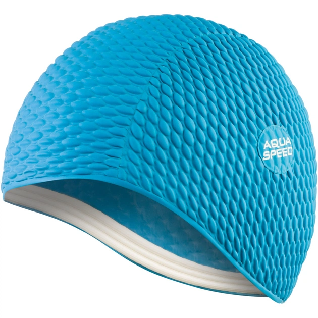 Шапка для плавания Aqua Speed Bombastic 104-1 блакитний Жін OSFM (5908217645500) - изображение 1