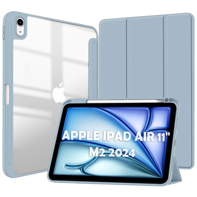 Чохол до планшета BeCover Soft Edge TPU Apple iPad Air 11" M2/M3 (2024/2025) Blue Haze (711703) - изображение 1