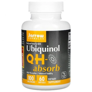 Антиоксидант Jarrow Formulas Убихинол QH-Absorb, 100 мг, Ubiquinol, QH-Absorb, 60 гелевы (JRW-06019) изображение 1