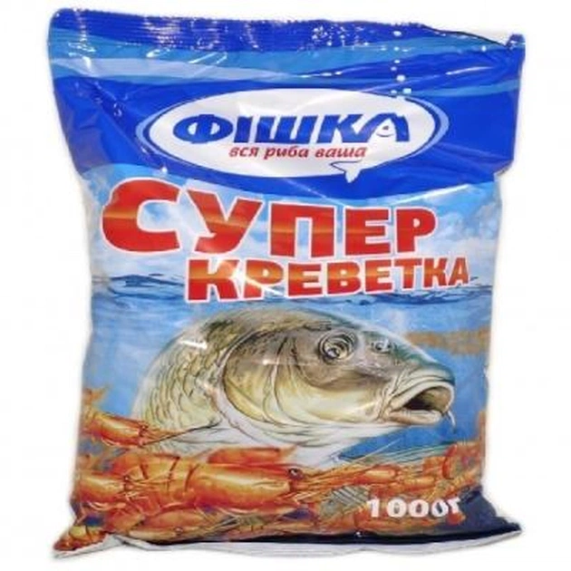 Прикормка Фишка Супер Креветка 1кг (FSGB131000) - изображение 1