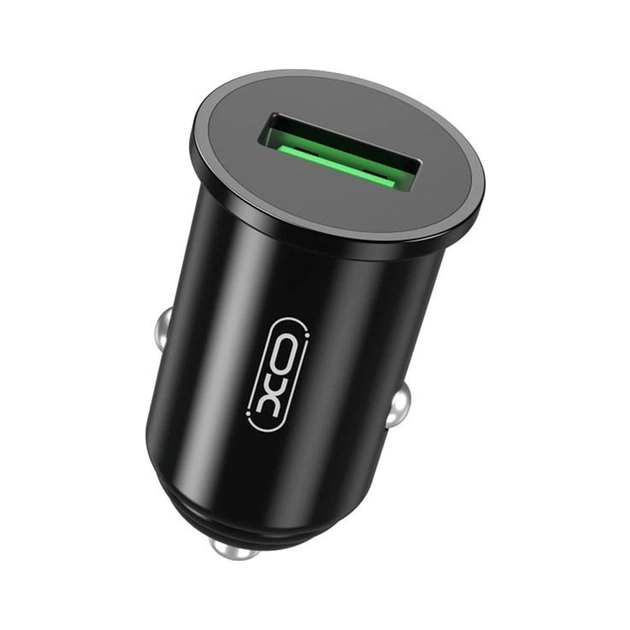 Зарядний пристрій XO QC 3.0 CC35 18W/1USB Black (XO-CC35-BK) - зображення 1