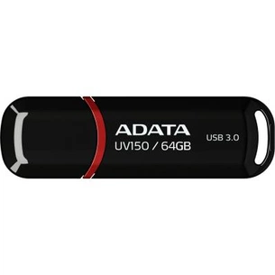 USB флеш накопичувач ADATA 64GB UV150 Black USB 3.0 (AUV150-64G-RBK) зображення 1