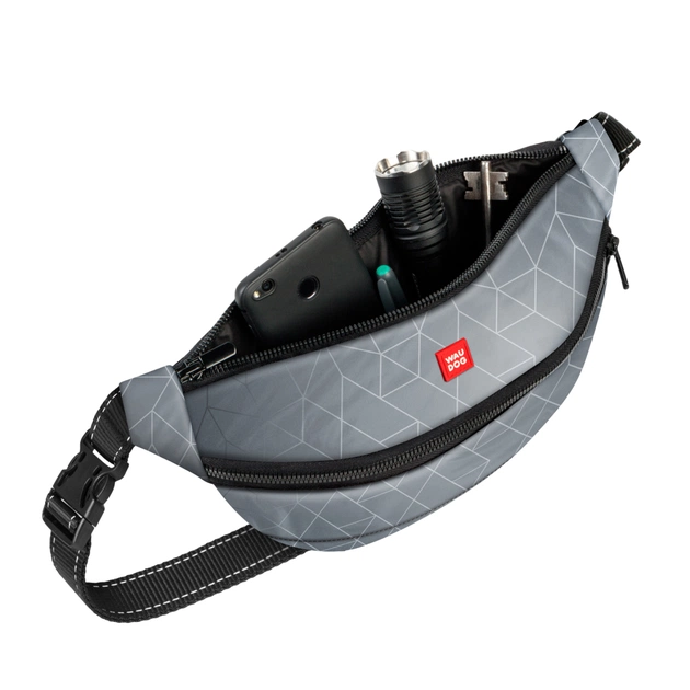 Поясна сумка-бананка для собак WAUDOG Family світловідбивна 33х17х10 см (5686) - picture 2