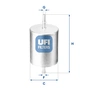 Фільтр паливний UFI 31.817.00 - зменшене зображення 1
