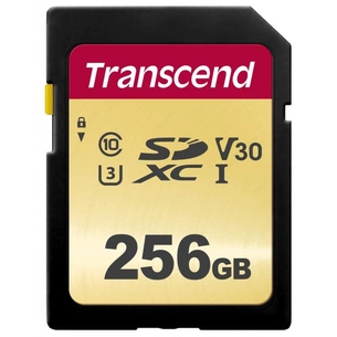 Карта пам'яті Transcend 256GB SDXC class 10 UHS-I (TS256GSDC500S) зображення 1