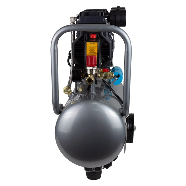 Компресор Sigma двоциліндровий безмасляний 1.5кВт 209л/хв 8бар 30л (7042541) - picture 4