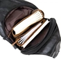 Сумка Vintage Через плече на два відділення шкірзам Чорна (20559) - зменшене зображення 4