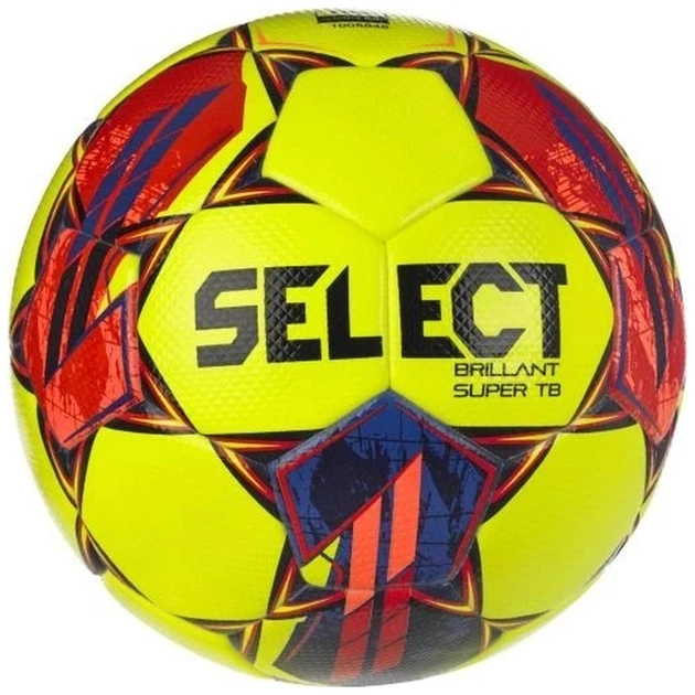 М'яч футбольний Select Brillant Super FIFA TB v23 жовтий, червоний Уні 5 (5703543317028) - изображение 1