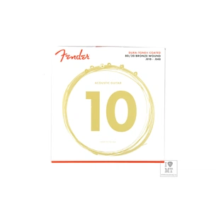 Струни для гітари Fender 880XL 80/20 Dura-Tone Coated Bronze Wound Acoustic Strings (10-48) (208101) зображення 1