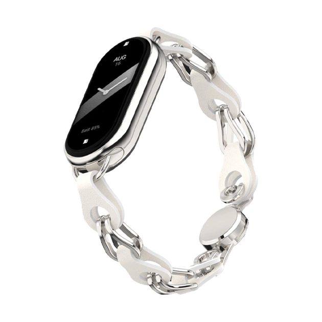 Ремінець до фітнес браслета Armorstandart Chain Wristband для Xiaomi Smart Band 10/9/8 Silver (ARM86889) - зображення 1