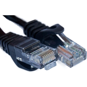 Патч-корд 10м UTP cat.5e, CCA, black GEAR (GPC-UTPCCARJ45-10B) зображення 1