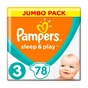 Підгузки Pampers Sleep & Play Midi Розмір 3 (6-10 кг), 78 (8001090669094) - зменшене зображення 1