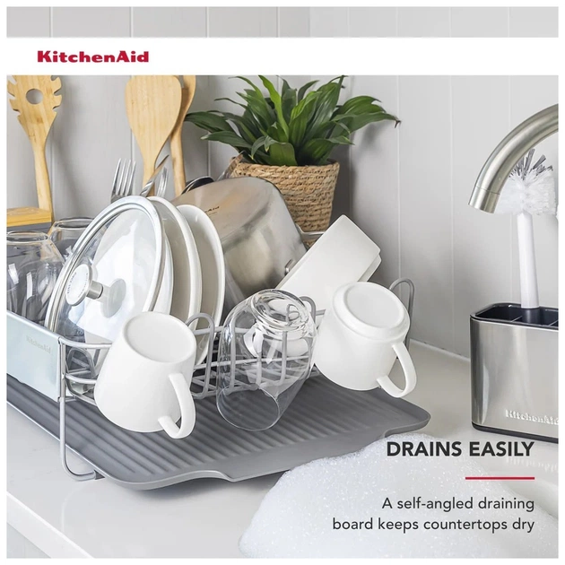 Сушарка для посуду KitchenAid Sinkware 61,5 x 38,5 x 37,5 см сірий (KEG896BXCGA) - picture 6