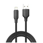 Дата кабель USB 2.0 AM to Lightning 1.0m 3A TPE embossed black ColorWay (CW-CBUL101-BK) - уменьшенное изображение 1
