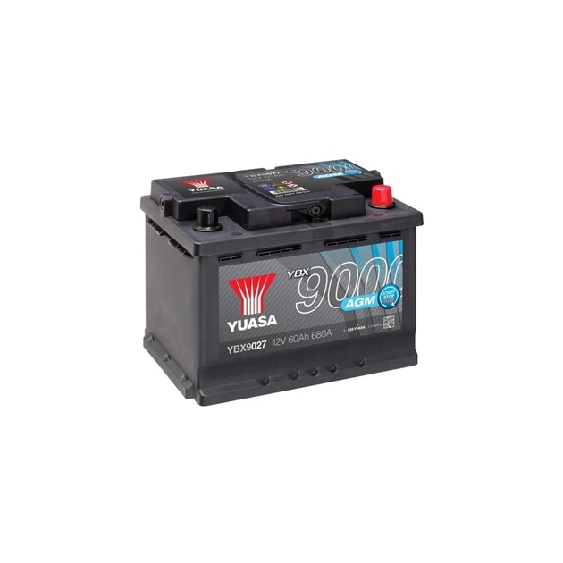 Акумулятор автомобільний Yuasa 12V 60Ah AGM Start Stop Plus Battery (YBX9027) - зображення 1
