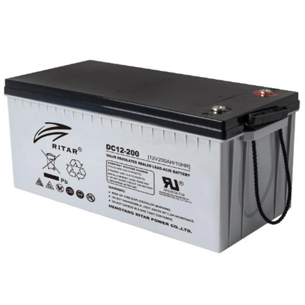 Батарея до ДБЖ Ritar CARBON DC12-200C 12V-200Ah (DC12-200C) - зображення 1