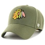Кепка 47 Brand MVP Chicago Blackhawks MVPSP04WBP-SWB Зелена (195000726910) - зменшене зображення 1