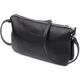 Сумка Grande Pelle З натуральної зернистої шкіри Чорна (11697) зображення 1