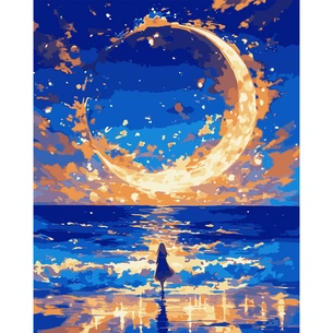 Картина по номерам Santi Місяць у вогнях 40*50см LED (955068) изображение 1