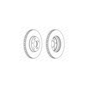 Гальмівний диск FERODO DDF1775C зображення 1