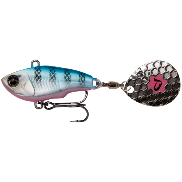Блешня Savage Gear Fat Tail Spin 55mm 9.0g Blue Silver Pink (1854.11.69) - изображение 1