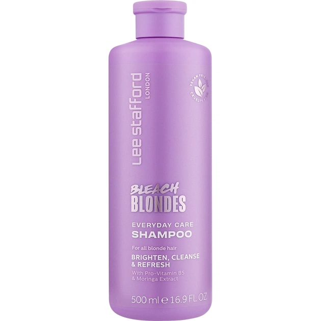 Шампунь Lee Stafford Bleach Blondes Everyday Care Shampoo 500 мл (5060282708402) - изображение 1