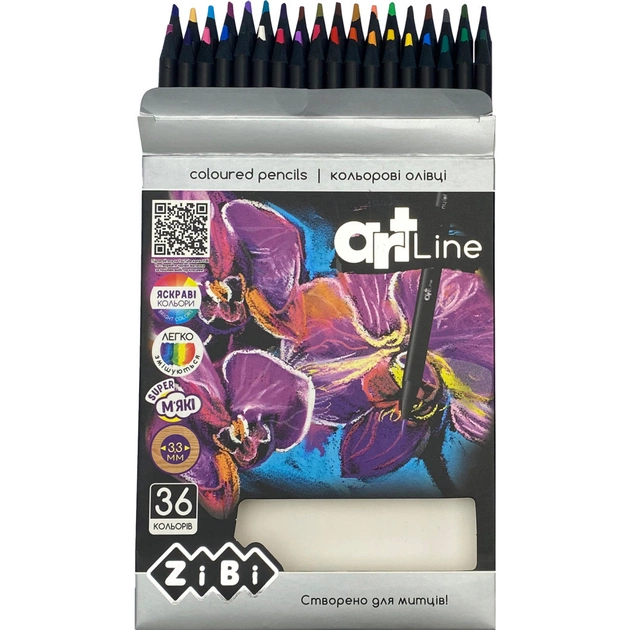 Олівці кольорові ZiBi Art Line круглі 36 кольорів (ZB.2435) - picture 2