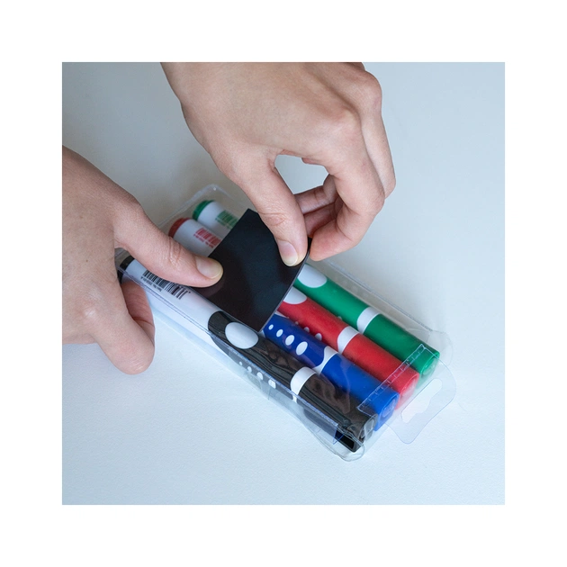 Маркер Axent набір для сухостираємих дошок Comfort Grip 2 мм круглих 4 шт (2552-40-A) - picture 3