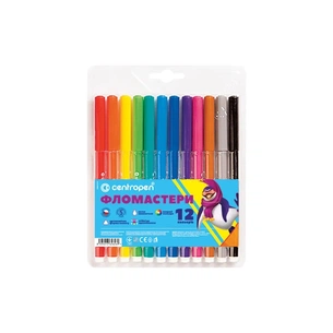 Фломастери Centropen 7550/12 COLOUR WORLD, 12 colors (7550/12 ТП) зображення 1