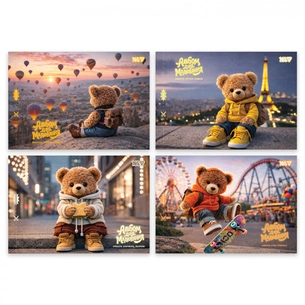 Альбом для рисования Yes Adventure awaits А4 28 листов с перфорацией (130655) изображение 1