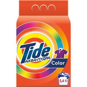 Пральний порошок Tide Аква-Пудра Color 5.4 кг (8006540535158) зображення 1