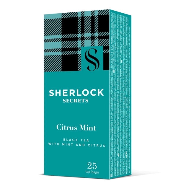 Чай Sherlock Secrets Citrus Mint чорний 25х2 г (shs.01138) - зображення 1