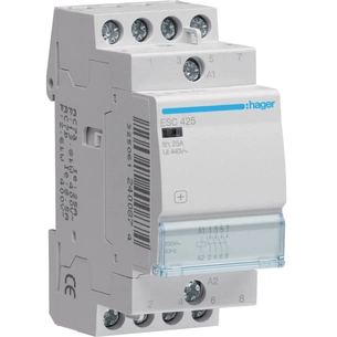 Автоматичний вимикач Hager 25 A 230V 4NO 2P (A) (ESC425) picture 1