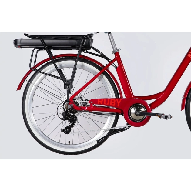 Електровелосипед Dorozhnik 26" eRUBY DD FR рама-17" 48B 15А*г 500Вт 2026 бордовий (ELB-D-26-304) - picture 5