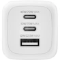 Зарядное устройство Belkin 2xUSB-C + 1xUSB PD70W PPS GaN white (WCH018HQWH) - уменьшенное изображение 3
