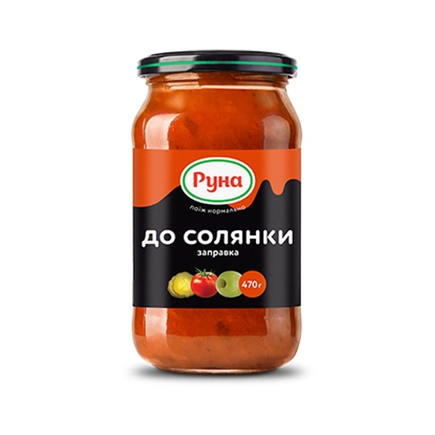 Соус Руна Заправка к солянке 470 г (4820015949707) - изображение 1