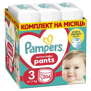 Підгузки Pampers Pants Midi Розмір 3 (6-11 кг) 204 шт (8006540497678) зображення 1