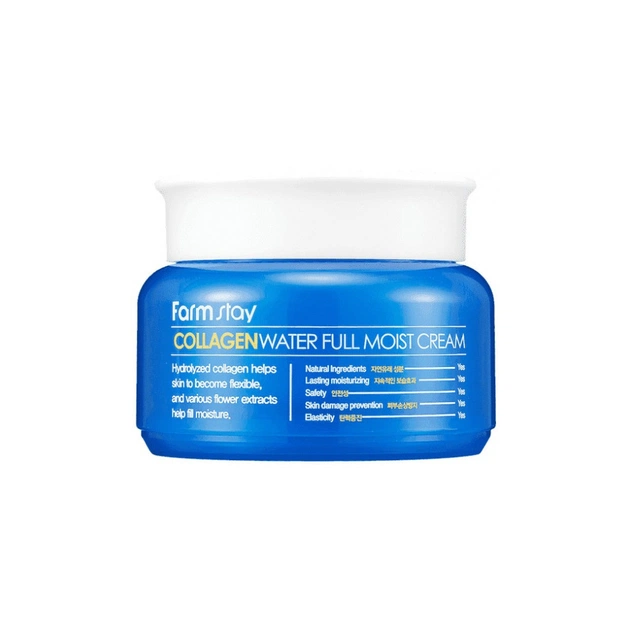 Крем для обличчя FarmStay Collagen Water Full Moist Cream Зволожувальний з колагеном 100 г (8802221001338) - зображення 1