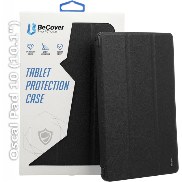 Чохол до планшета BeCover Smart Case Oscal Pad 10 (10.1") Black (709889) - зображення 1